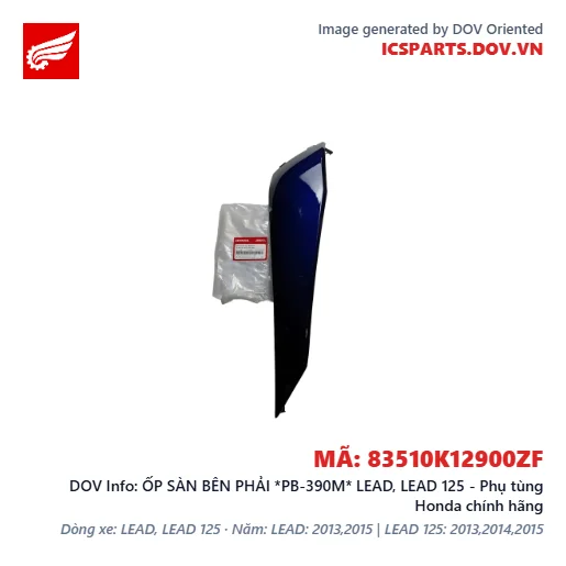 ỐP SÀN BÊN PHẢI *PB-390M* LEAD, LEAD 125 - Phụ tùng Honda chính hãng