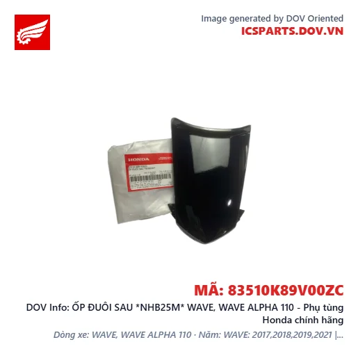 ỐP ĐUÔI SAU *NHB25M* WAVE, WAVE ALPHA 110 - Phụ tùng Honda chính hãng