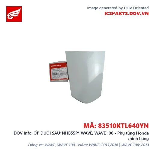 ỐP ĐUÔI SAU*NHB55P* WAVE, WAVE 100 - Phụ tùng Honda chính hãng