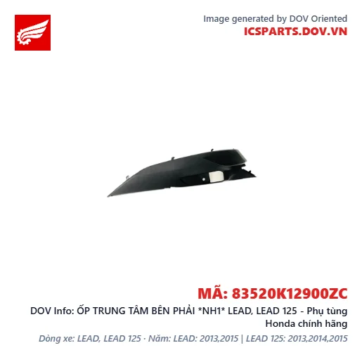 ỐP TRUNG TÂM BÊN PHẢI *NH1* LEAD, LEAD 125 - Phụ tùng Honda chính hãng