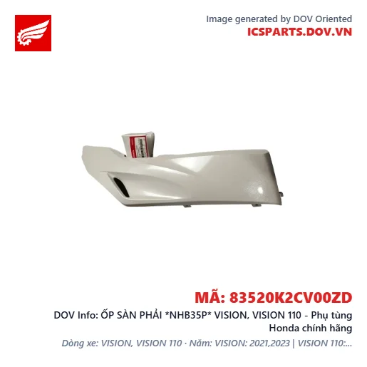 ỐP SÀN PHẢI *NHB35P* VISION, VISION 110 - Phụ tùng Honda chính hãng