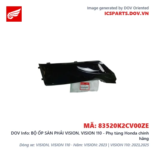 BỘ ỐP SÀN PHẢI VISION, VISION 110 - Phụ tùng Honda chính hãng