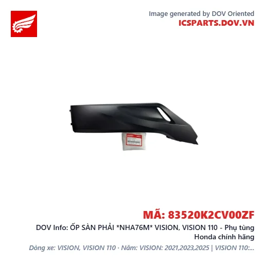 ỐP SÀN PHẢI *NHA76M* VISION, VISION 110 - Phụ tùng Honda chính hãng