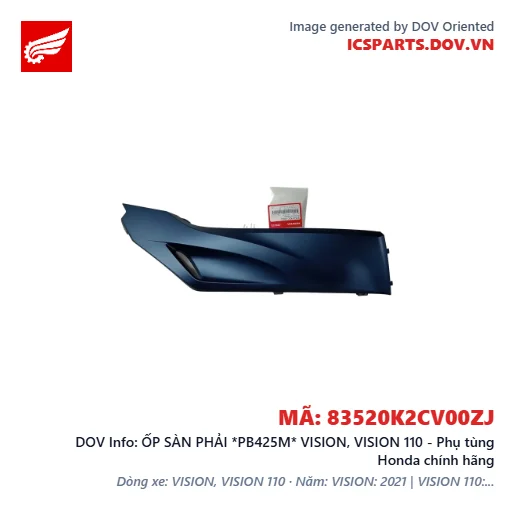 ỐP SÀN PHẢI *PB425M* VISION, VISION 110 - Phụ tùng Honda chính hãng