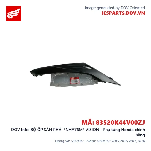 BỘ ỐP SÀN PHẢI *NHA76M* VISION - Phụ tùng Honda chính hãng