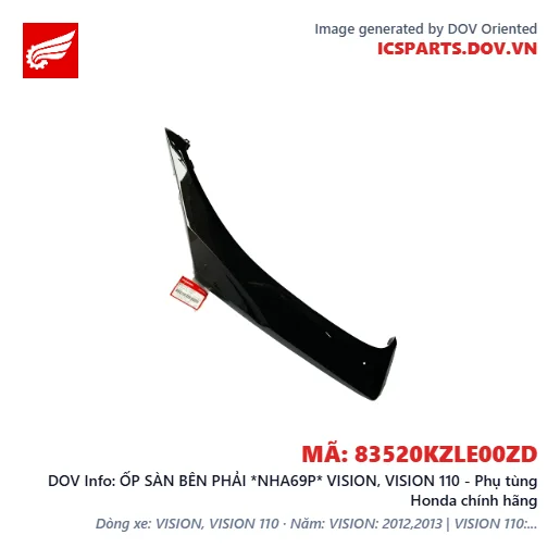 ỐP SÀN BÊN PHẢI *NHA69P* VISION, VISION 110 - Phụ tùng Honda chính hãng