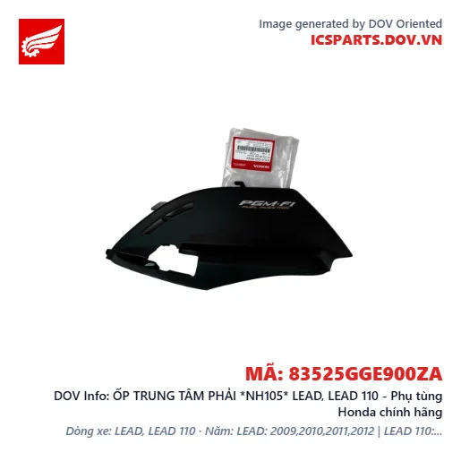 ỐP TRUNG TÂM PHẢI *NH105* LEAD, LEAD 110 - Phụ tùng Honda chính hãng