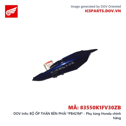 BỘ ỐP THÂN BÊN PHẢI *PB421M* - Phụ tùng Honda chính hãng