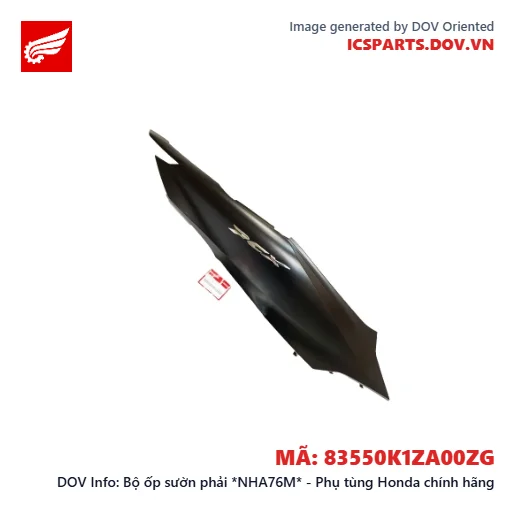 Bộ ốp sườn phải *NHA76M* - Phụ tùng Honda chính hãng