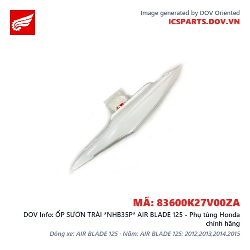 ỐP SƯỜN TRÁI *NHB35P* AIR BLADE 125 - Phụ tùng Honda chính hãng