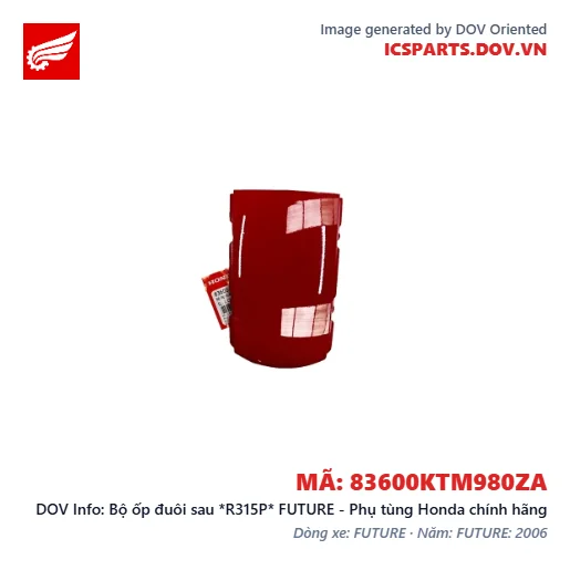 Bộ ốp đuôi sau *R315P* FUTURE - Phụ tùng Honda chính hãng