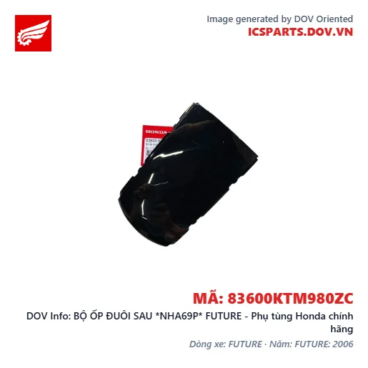 BỘ ỐP ĐUÔI SAU *NHA69P* FUTURE - Phụ tùng Honda chính hãng