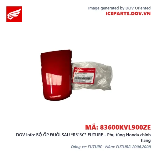 BỘ ỐP ĐUÔI SAU *R313C* FUTURE - Phụ tùng Honda chính hãng