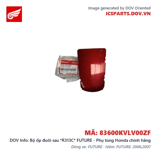 Bộ ốp đuôi sau *R313C* FUTURE - Phụ tùng Honda chính hãng