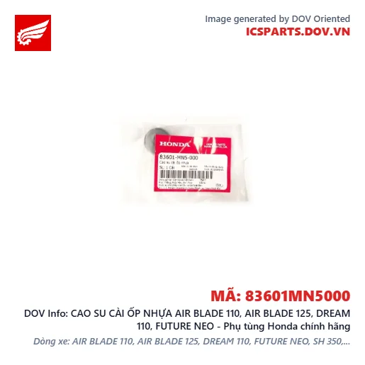 CAO SU CÀI ỐP NHỰA AIR BLADE 110, AIR BLADE 125, DREAM 110, FUTURE NEO - Phụ tùng Honda chính hãng