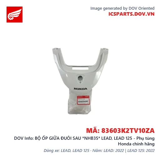 BỘ ỐP GIỮA ĐUÔI SAU *NHB35* LEAD, LEAD 125 - Phụ tùng Honda chính hãng