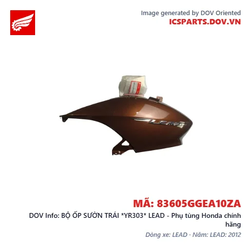 BỘ ỐP SƯỜN TRÁI *YR303* LEAD - Phụ tùng Honda chính hãng