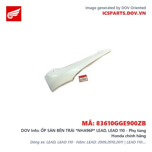 ỐP SÀN BÊN TRÁI *NHA96P* LEAD, LEAD 110 - Phụ tùng Honda chính hãng