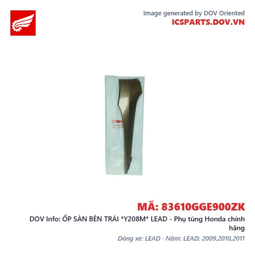 ỐP SÀN BÊN TRÁI *Y208M* LEAD - Phụ tùng Honda chính hãng