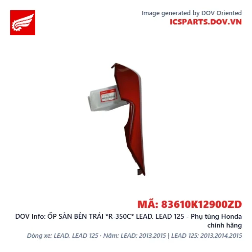 ỐP SÀN BÊN TRÁI *R-350C* LEAD, LEAD 125 - Phụ tùng Honda chính hãng