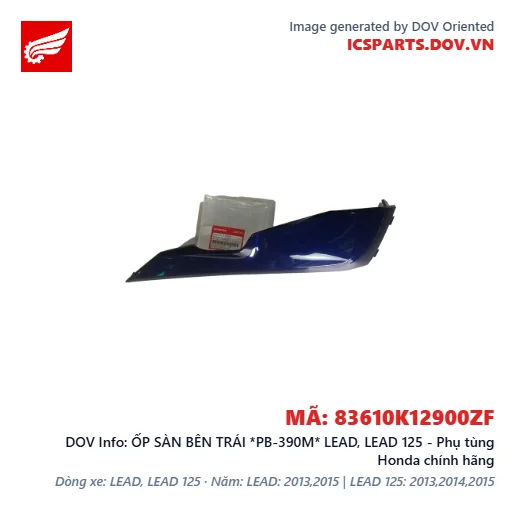 ỐP SÀN BÊN TRÁI *PB-390M* LEAD, LEAD 125 - Phụ tùng Honda chính hãng