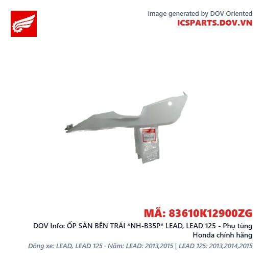 ỐP SÀN BÊN TRÁI *NH-B35P* LEAD, LEAD 125 - Phụ tùng Honda chính hãng
