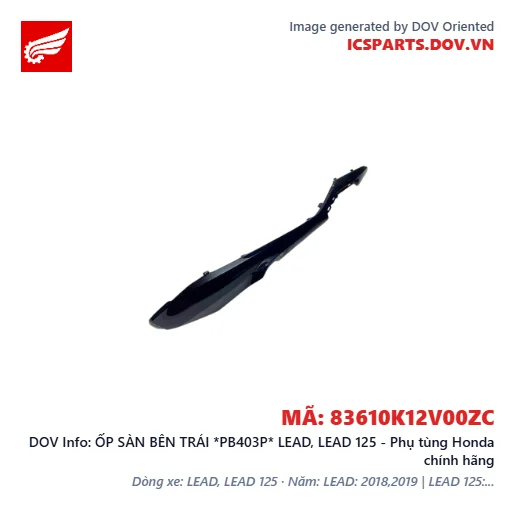 ỐP SÀN BÊN TRÁI *PB403P* LEAD, LEAD 125 - Phụ tùng Honda chính hãng