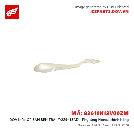 ỐP SÀN BÊN TRÁI *Y229* LEAD - Phụ tùng Honda chính hãng