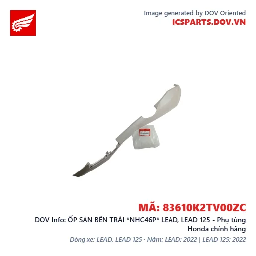 ỐP SÀN BÊN TRÁI *NHC46P* LEAD, LEAD 125 - Phụ tùng Honda chính hãng