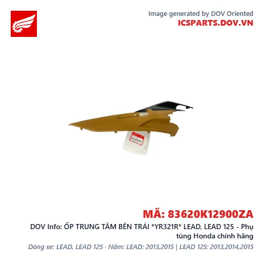 ỐP TRUNG TÂM BÊN TRÁI *YR321R* LEAD, LEAD 125 - Phụ tùng Honda chính hãng