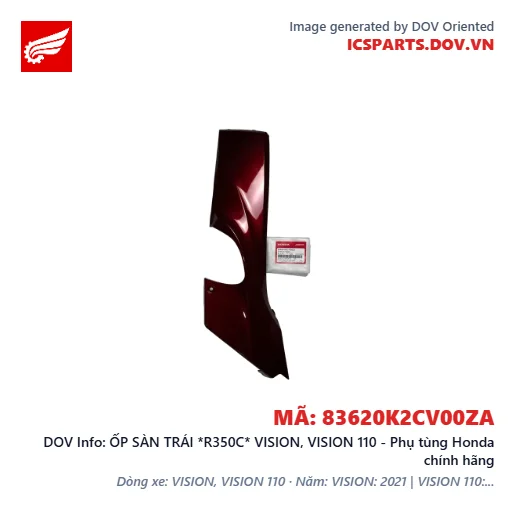 ỐP SÀN TRÁI *R350C* VISION, VISION 110 - Phụ tùng Honda chính hãng