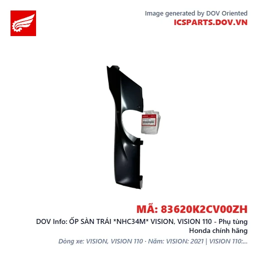 ỐP SÀN TRÁI *NHC34M* VISION, VISION 110 - Phụ tùng Honda chính hãng