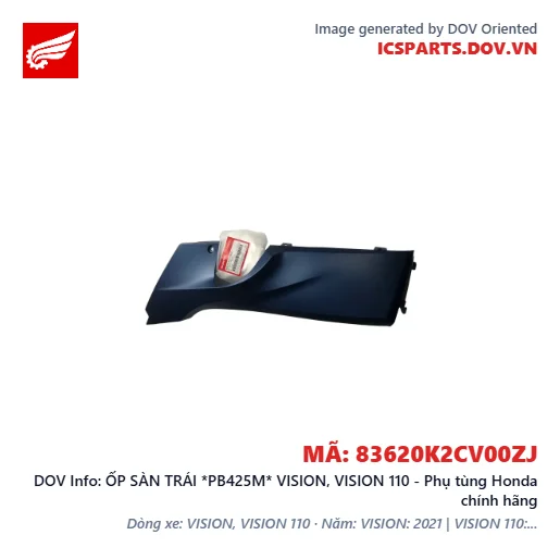ỐP SÀN TRÁI *PB425M* VISION, VISION 110 - Phụ tùng Honda chính hãng