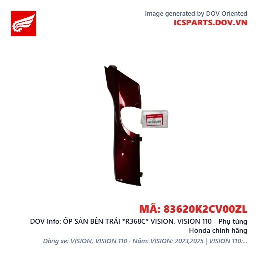 ỐP SÀN BÊN TRÁI *R368C* VISION, VISION 110 - Phụ tùng Honda chính hãng
