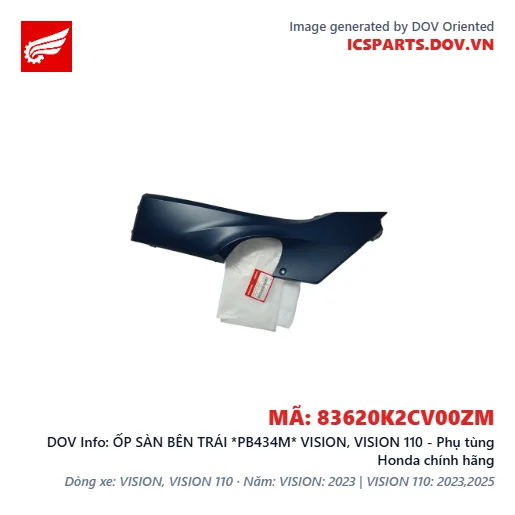 ỐP SÀN BÊN TRÁI *PB434M* VISION, VISION 110 - Phụ tùng Honda chính hãng