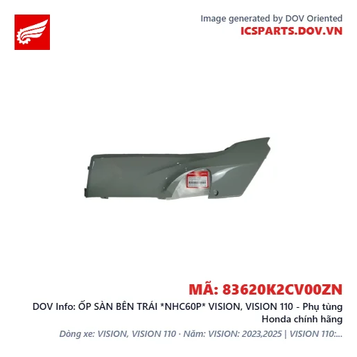 ỐP SÀN BÊN TRÁI *NHC60P* VISION, VISION 110 - Phụ tùng Honda chính hãng