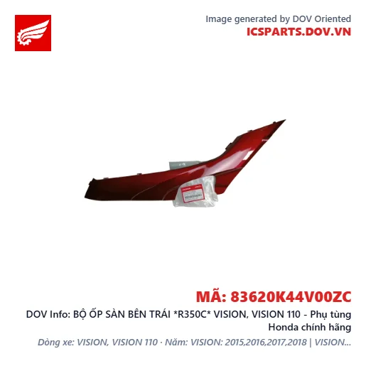 BỘ ỐP SÀN BÊN TRÁI *R350C* VISION, VISION 110 - Phụ tùng Honda chính hãng