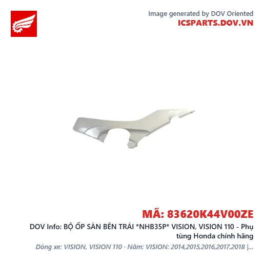 BỘ ỐP SÀN BÊN TRÁI *NHB35P* VISION, VISION 110 - Phụ tùng Honda chính hãng