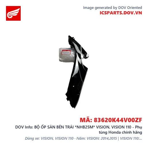 BỘ ỐP SÀN BÊN TRÁI *NHB25M* VISION, VISION 110 - Phụ tùng Honda chính hãng