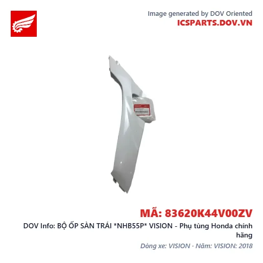 BỘ ỐP SÀN TRÁI *NHB55P* VISION - Phụ tùng Honda chính hãng