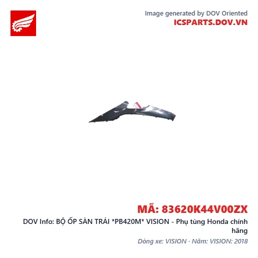 BỘ ỐP SÀN TRÁI *PB420M* VISION - Phụ tùng Honda chính hãng