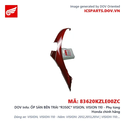 ỐP SÀN BÊN TRÁI *R350C* VISION, VISION 110 - Phụ tùng Honda chính hãng