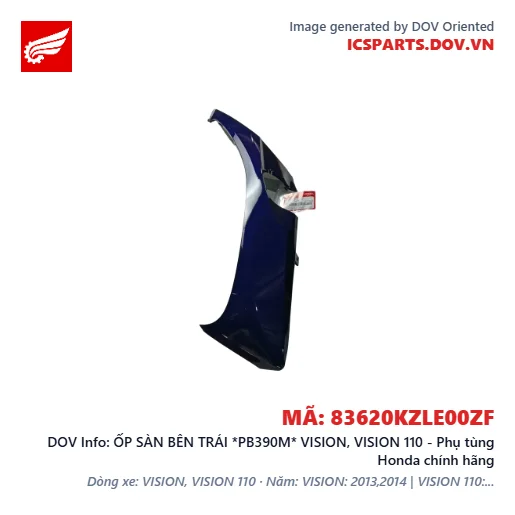 ỐP SÀN BÊN TRÁI *PB390M* VISION, VISION 110 - Phụ tùng Honda chính hãng