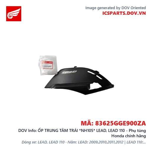 ỐP TRUNG TÂM TRÁI *NH105* LEAD, LEAD 110 - Phụ tùng Honda chính hãng