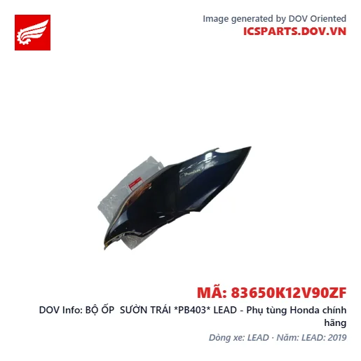 BỘ ỐP SƯỜN TRÁI *PB403* LEAD - Phụ tùng Honda chính hãng