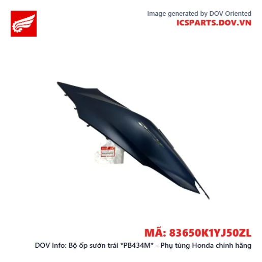 Bộ ốp sườn trái *PB434M* - Phụ tùng Honda chính hãng