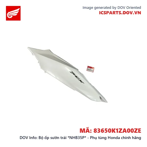 Bộ ốp sườn trái *NHB35P* - Phụ tùng Honda chính hãng