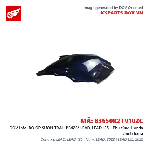 BỘ ỐP SƯỜN TRÁI *PB426* LEAD, LEAD 125 - Phụ tùng Honda chính hãng