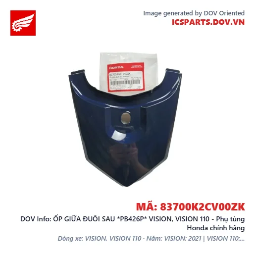 ỐP GIỮA ĐUÔI SAU *PB426P* VISION, VISION 110 - Phụ tùng Honda chính hãng