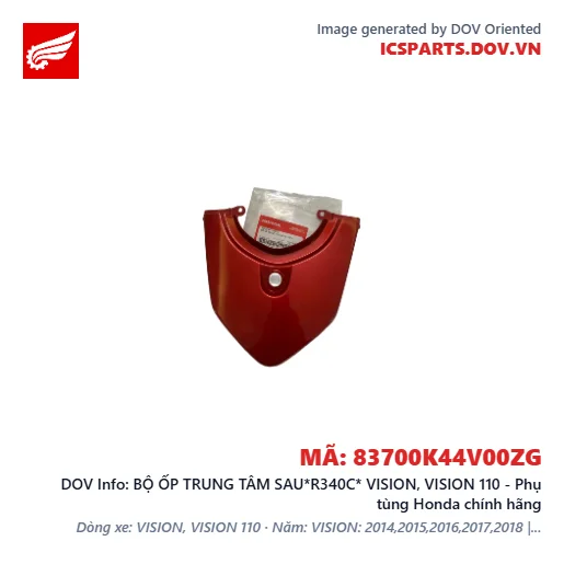 BỘ ỐP TRUNG TÂM SAU*R340C* VISION, VISION 110 - Phụ tùng Honda chính hãng